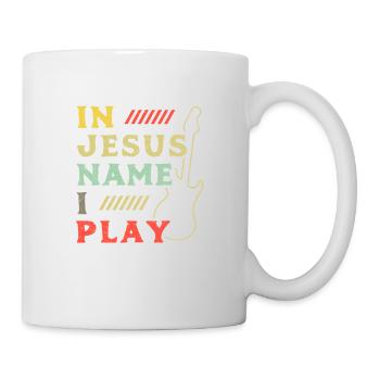 Au Nom de Jésus je joue - Mug blanc - blanc - Droite