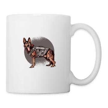 Chien de berger - Mug blanc - blanc - Droite