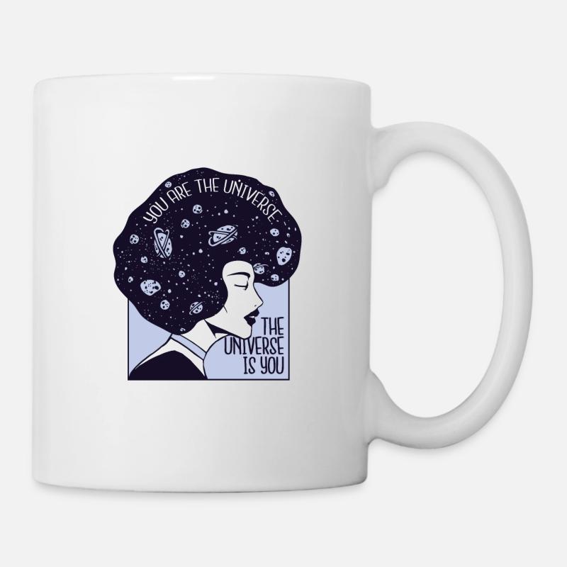 Du bist das Universum - Tasse - Weiß
