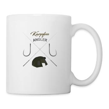 Karpfen Angeln und Camping - Tasse - Weiß - Rechts