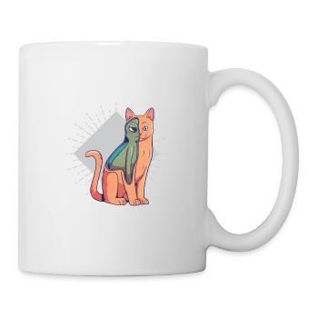 Chat étranger - Mug blanc - blanc - Droite