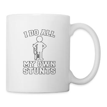 I Do All My Own Stunts - Mug - white - Right