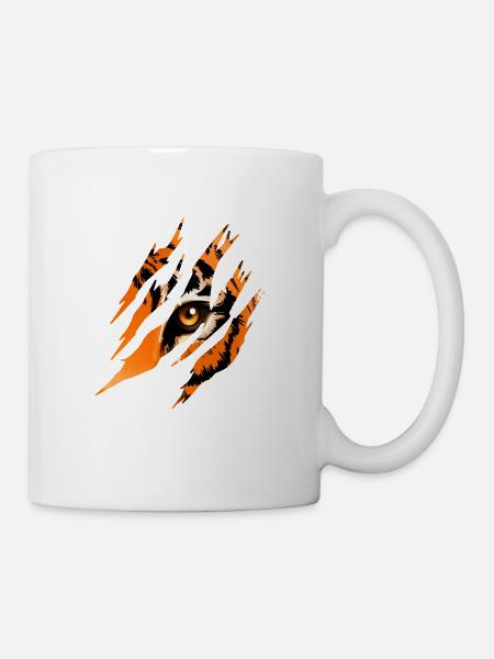 Tiger Eye - Tasse - Weiß