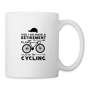 Je joue sur le vélo - Mug blanc - blanc - Droite