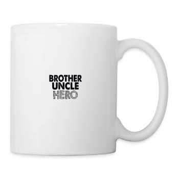 Frère oncle héros - Mug blanc - blanc - Droite