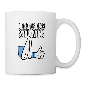 I Do My Own Stunts - Tasse - Weiß - Rechts
