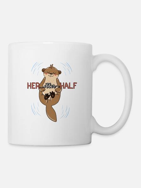 Her Otter Half - Tasse - Weiß