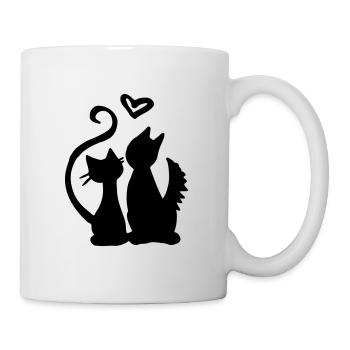 Cats in love / cats in love - cat lovers - Mug - white - Right