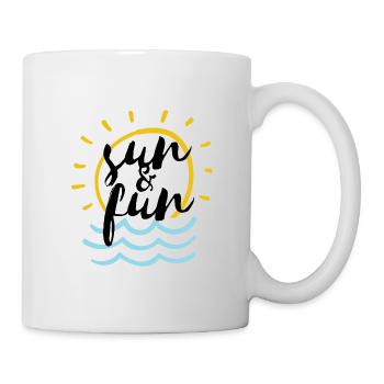 soleil et plaisir - Mug blanc - blanc - Droite