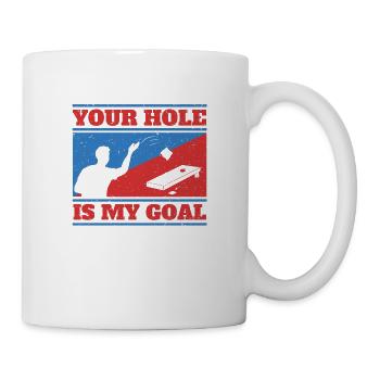 Ton trou est mon objectif - Mug blanc - blanc - Droite