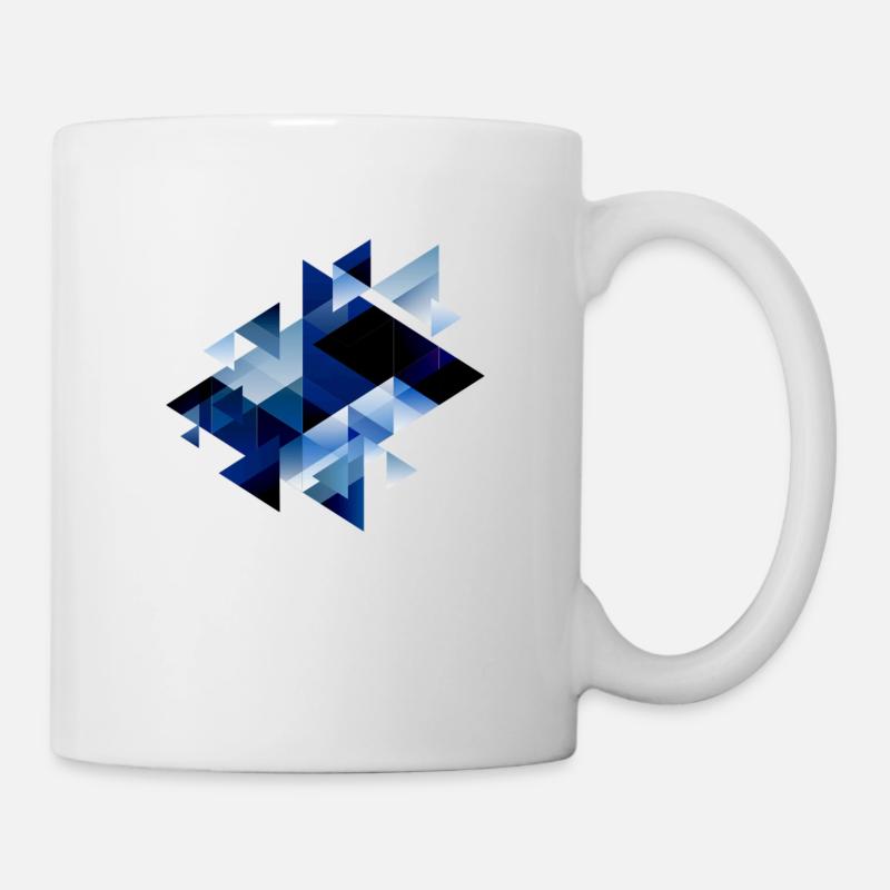 Abstract Shapes - Triangles - Mug - white
