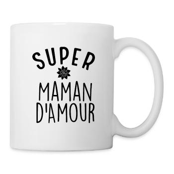 Super Maman d'Amour - Mug blanc - blanc - Droite