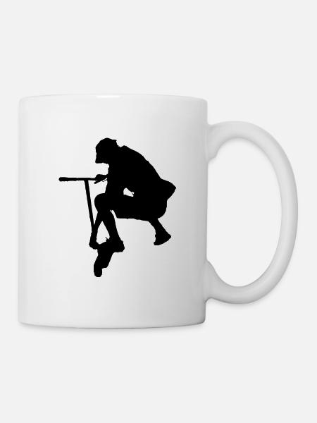 trottinette freestyle - Mug blanc - blanc