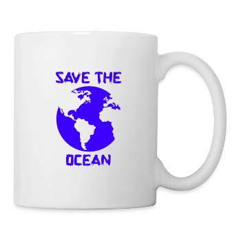 Save the Ocean - Tasse - Weiß - Rechts