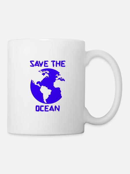 Save the Ocean - Tasse - Weiß