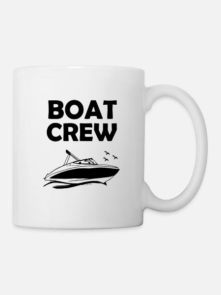 Boot Crew als Gruppe Boot fahren - Tasse - Weiß