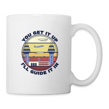 Airplane Flying Model Airplane Flight School - Mug - white - Right