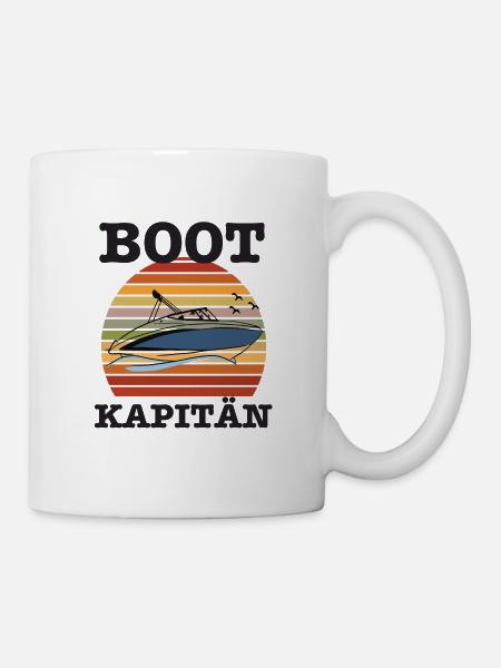 Boot Kapitän - Tasse - Weiß