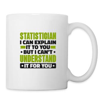 Statisticiens Statistiques Mathématiques Algèbre - Mug blanc - blanc - Droite