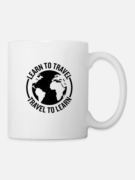travel travel travel travel travel ready for vacation gift - Mug - white