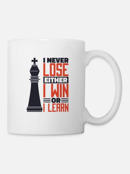 Chess chess player chess board chessboard - Mug - white