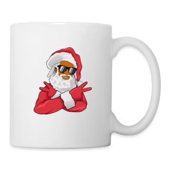 Afroamerikanischer Weihnachtsmann - Tasse - Weiß - Rechts
