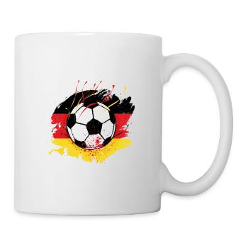 German Football German Flag Grunge Football Fan - Mug - white - Right