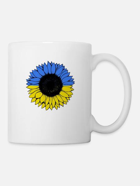 Sunflower Ukraine Sonnenblume - Tasse - Weiß