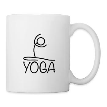 Conception d’exercices de yoga - Mug blanc - blanc - Droite