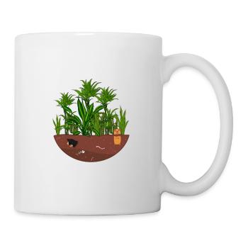 Dschungel Garten - Tasse - Weiß - Rechts