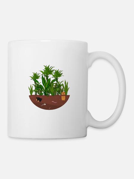 Dschungel Garten - Tasse - Weiß