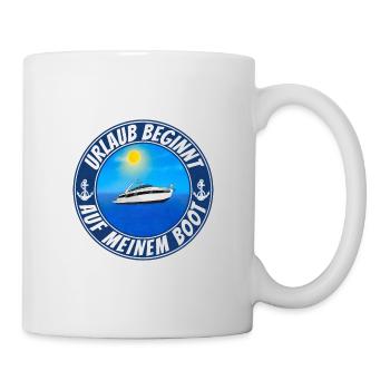 Gruppen Boot Urlaub - Tasse - Weiß - Rechts