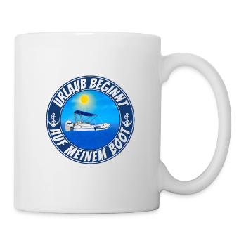 Gruppen Boot Urlaub - Tasse - Weiß - Rechts