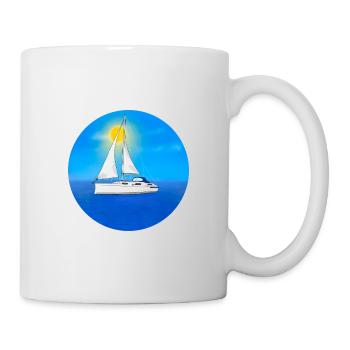 Segelboot - Tasse - Weiß - Rechts