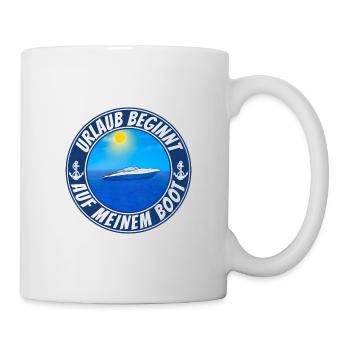 Gruppen Boot Urlaub - Tasse - Weiß - Rechts