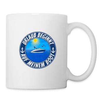 Gruppen Boot Urlaub - Tasse - Weiß - Rechts