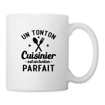 Un tonton cuisinier est un tonton parfait - Mug blanc - blanc - Droite