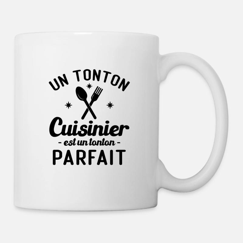 Un tonton cuisinier est un tonton parfait - Mug blanc - blanc