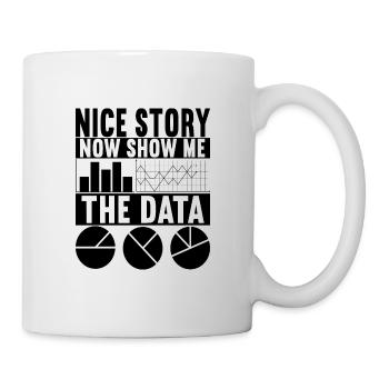 Analyste de données Data Scientist - Mug blanc - blanc - Droite