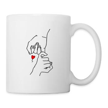 Motif Best Friends pour Best Friends Two hands - Mug blanc - blanc - Droite