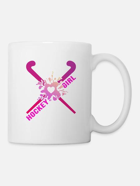 Hockey Feldhockey Hockeygirl Damenhockey - Tasse - Weiß