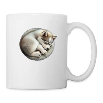 HUSKY ALL CUTE WHO SLEEPS - DOG - Mug - white - Right