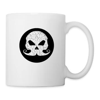 Skull Totenkopf Bones Vintage - Tasse - Weiß - Rechts