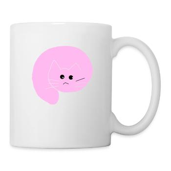 Chat rose 1 - Mug blanc - blanc - Droite