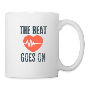 The Beat Goes On Heart Attack Surgery Survivor - Mug - white - Right