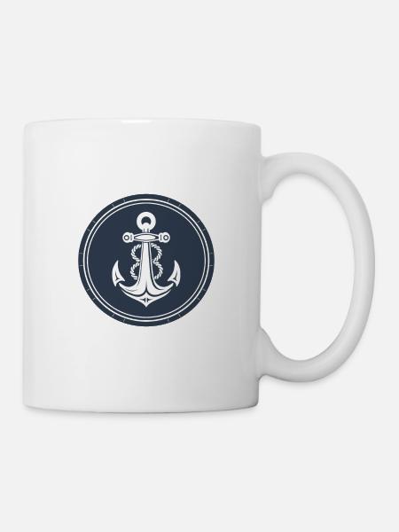Ancre de bateau - Mug blanc - blanc