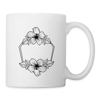 Hibiscus Boho Flower 8 - Tasse - Weiß - Rechts