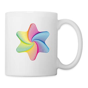 Star - illusion, multicolored - Mug - white - Right