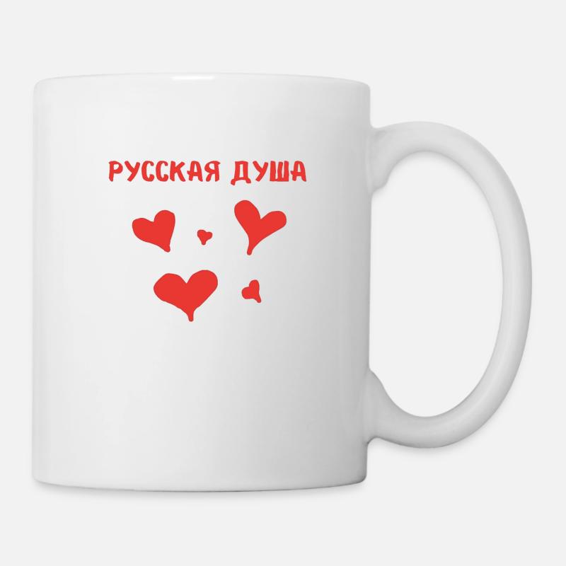 Russische Seele - Tasse - Weiß