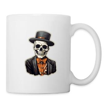 Crâne Halloween - Mug blanc - blanc - Droite